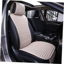 Linen Front Car Seat Cover,Seat Protector,Buckwheat Hull Cooling Beige