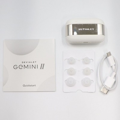 Devialet Gemini II Luxury Bluetooth Wireless Earphones MATTE WHITE