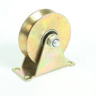 Smooth Rotation Steel Cable Pulley with Dual Ball Bearings and Galvanized Steel