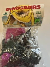 Tim Mee Toy Dinosaur New Old Stock Made In The USA 22 Piece new Old Stock