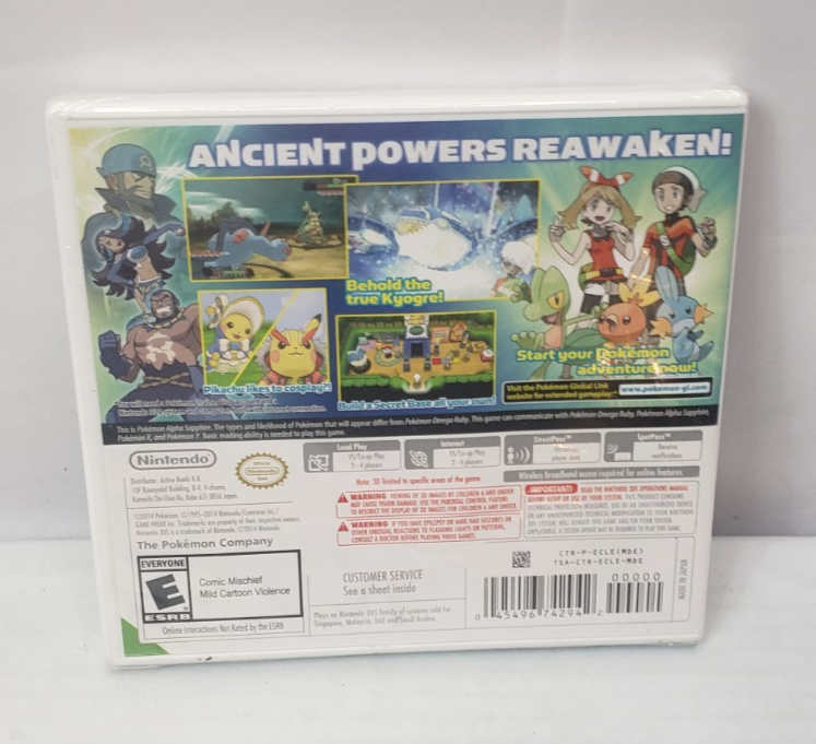 Pokemon: Alpha Sapphire (Nintendo 3DS, 2014) for sale online | eBay