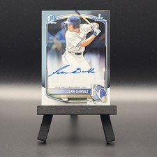 2025 Bowman Draft - Sean Gamble Chrome Prospect Auto On Card #CPA-SG Royals