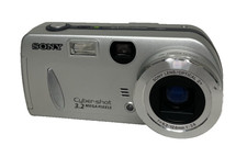 Sony Cyber-shot DSC-P52 Digital Camera 3.2MP 2X Zoom Silver No Memory Stick