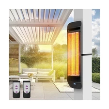 ZeboZap Infrared Electric Patio Heater with Strap to Post | Wall Mounted Gaze...