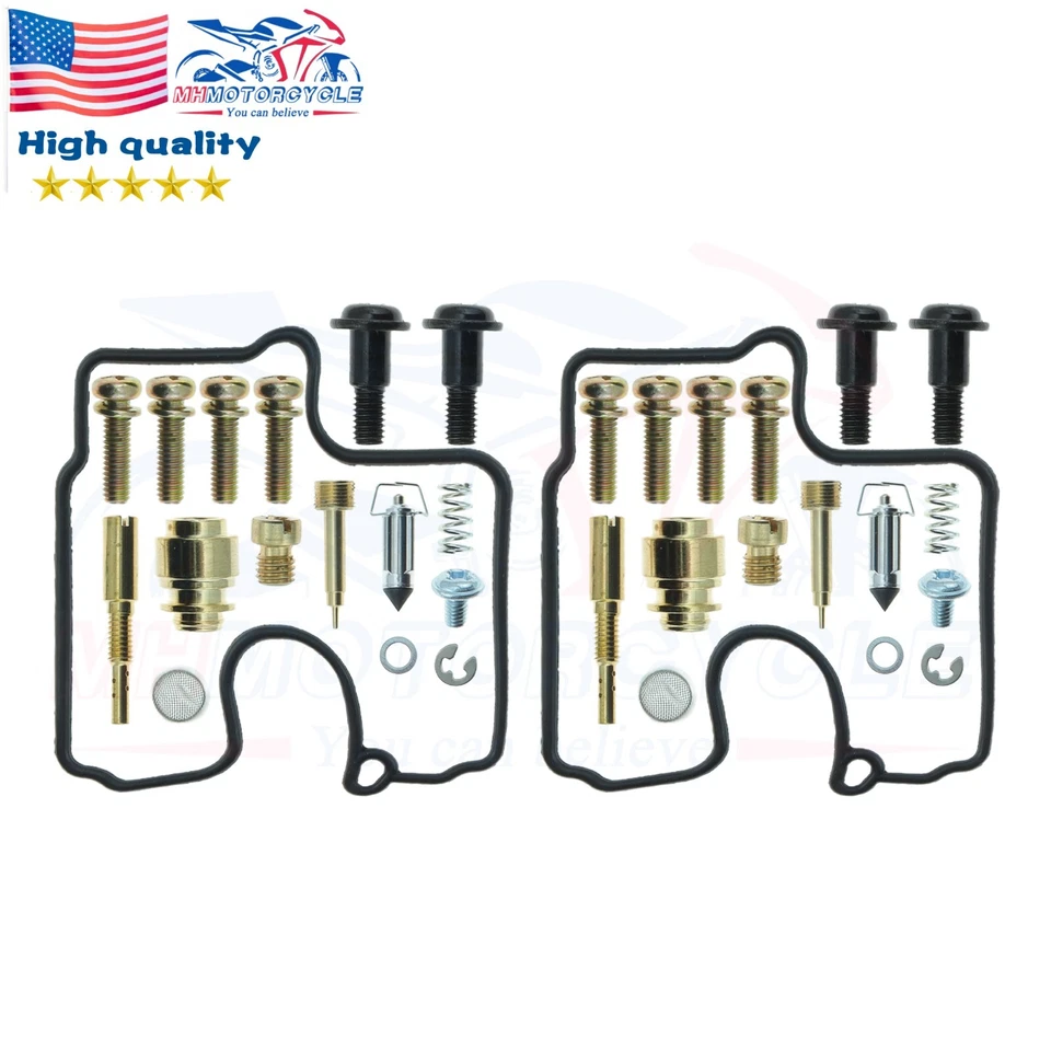 2x Carburetor Gaskets Jets Rebuild Repair Kit For SUZUKI SV650 SV650S SV 99-02 - Image 3 of 4