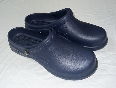 Natural Uniforms Nursing Shoes Ultralite Clogs Women Strap Size 11 Navy Blue New