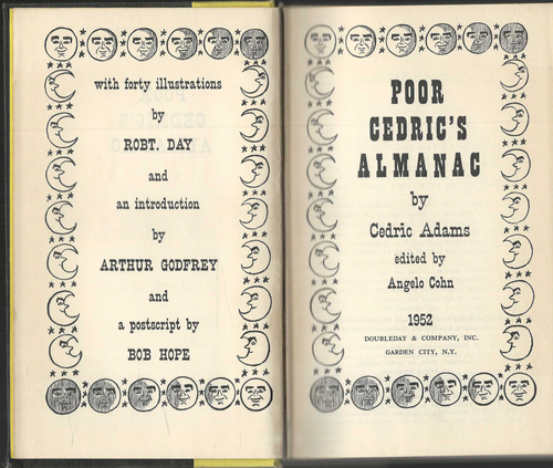 Cedric Adams Signed 1st Ed vintage 1952 Almanac Hc/Dj MN Radio Minneapolis Star - Picture 3 of 9