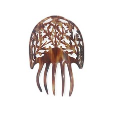Large Vintage Spanish Peineta Mantilla Hair Comb Tortoise Shell