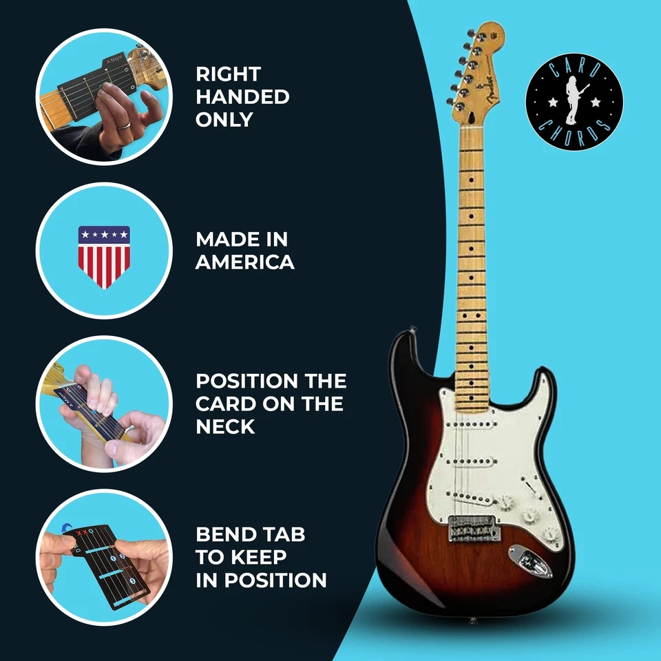 Learn Guitar in Minutes Card Chords (Strat Edition) GUITAR CHORDS allow you t... - Image 4 of 4