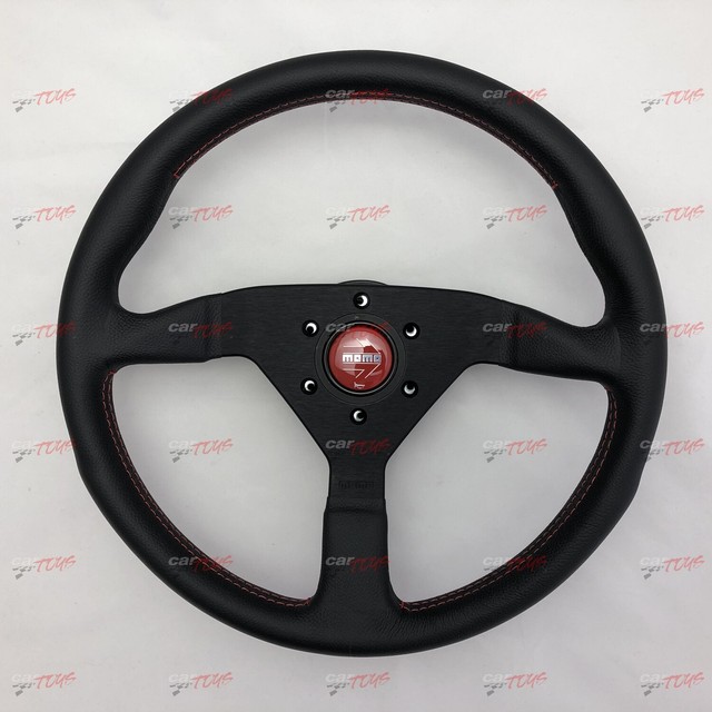 Genuine Momo 330mm Leather Steering Wheel Lotus Horn Elise Exige Esprit 7 Etc For Sale Online Ebay