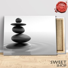 QUADRO ZEN TAO MODERNO SABBIA  Stampa su tela Canvas CENTRO ESTETICO BAGNO ARRED