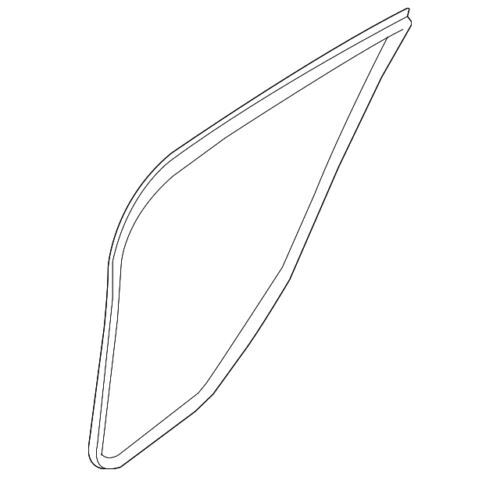 Burlete de puerta trasera izquierda para Nissan Sentra Nismo SR 2013-2019 (N/P 76924-4AF1A)