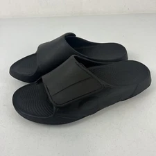 Oofos Ooahh Slide Mens Size 12 Black Comfort Slip On Recovery Walking EU 45