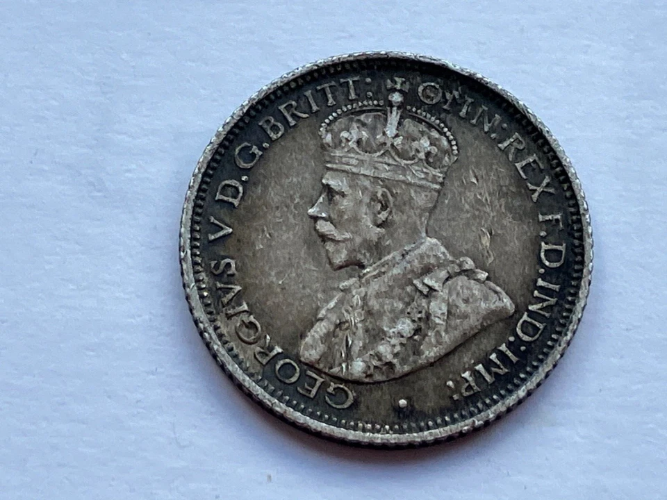 1922 Australia Sixpence - George V Silver 925) 2.82 g ⌀ 19.50 mm KM# 25 - Image 2 of 3