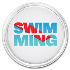 1 oz Silver Colorized Round - APMEX (Swimming)