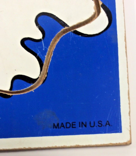 Playskool Vintage Goofy Makes a Big Splash Wooden Puzzle/10 pc/Made in USA - Picture 4 of 5