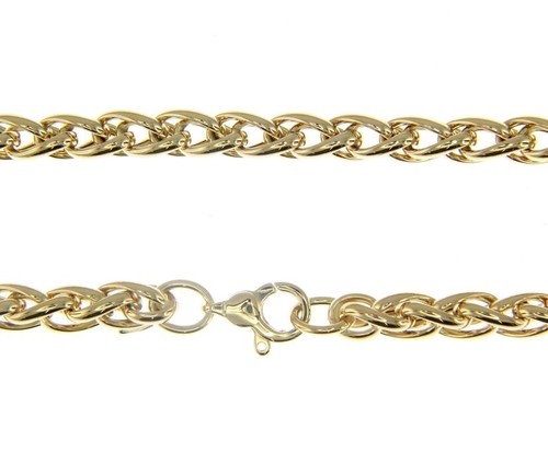 18K YELLOW GOLD CHAIN, NECKLACE SPIGA 