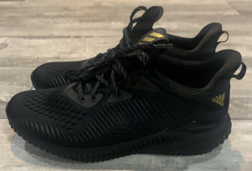 Adidas Alpha Bounce 1 M Black Gold Running Shoes GV8827 Men's Multi Size New - Afbeelding 1 van 10
