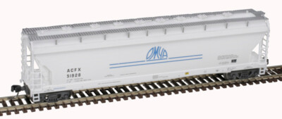 Atlas N Scale 50006081 ACF Pressureaide Hopper Car OMYA (ACFX) #51928 NEW!!!