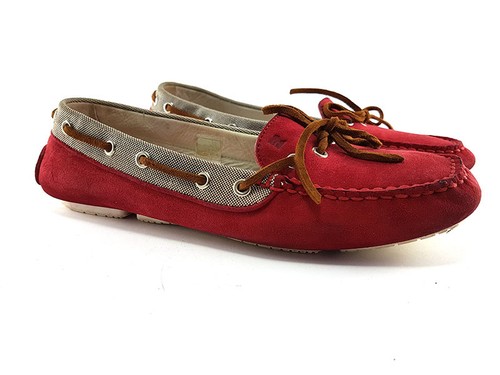 Fratelli Rossetti Red Suede Loafers Womens Shoes Size EU 39 US 9 - Picture 4 of 8