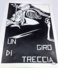 SPLASH PAGE ORIGINAL SATANIK BOARD NO. 73 No Magnus Horn