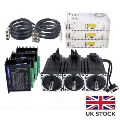 STEPPERONLINE 3Axis 12Nm Nema 34 Closed Loop Stepper Motor &Servo ...