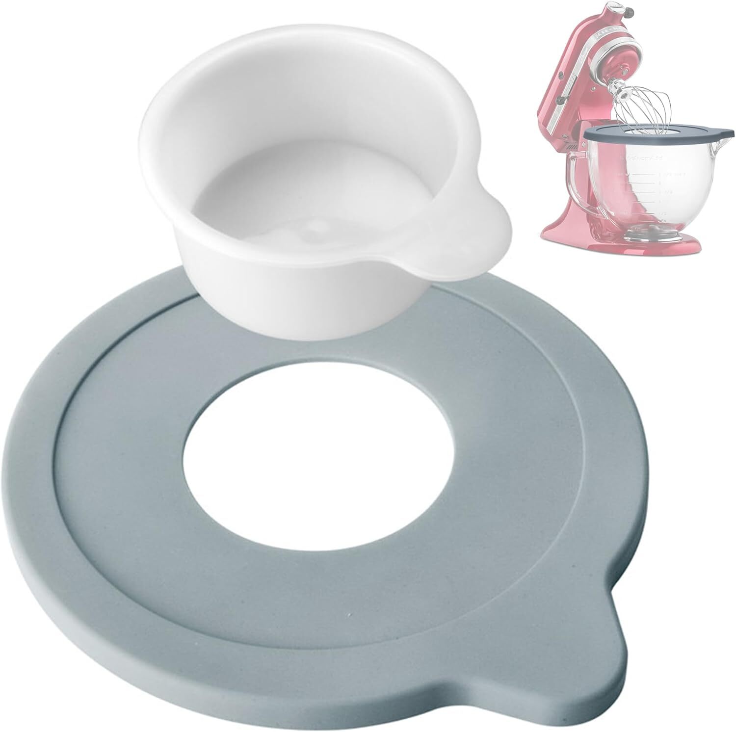 Glass Bowl Cover for KitchenAid 5 QT Mixer Fits Artisan Series