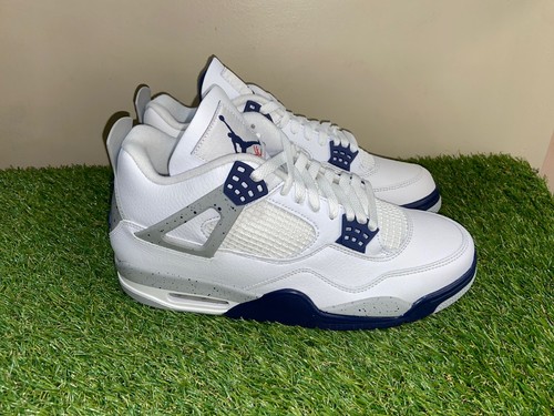 Air Jordan 4 Retro Midnight Navy B-Grade Men’s Size 9 DH6927-140 NEW - 第 5/11 張圖片