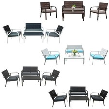 Set Salottino Completo CUBA Divano 2 Poltrone e Tavolino