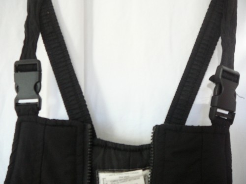 Rothschild Water Resistant Ski Snow Bib Overalls Sz L 14 16 Youth Black Unisex - Picture 9 of 15
