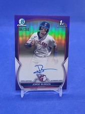 2023 Bowman Chrome Jorge Burgos 1st Auto True Purple 