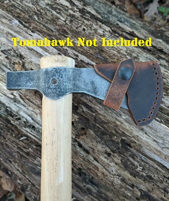 Buffalo Leather Sheath Mask For The Cold Steel Trail Hawk Tomahawk Axe Hatchet