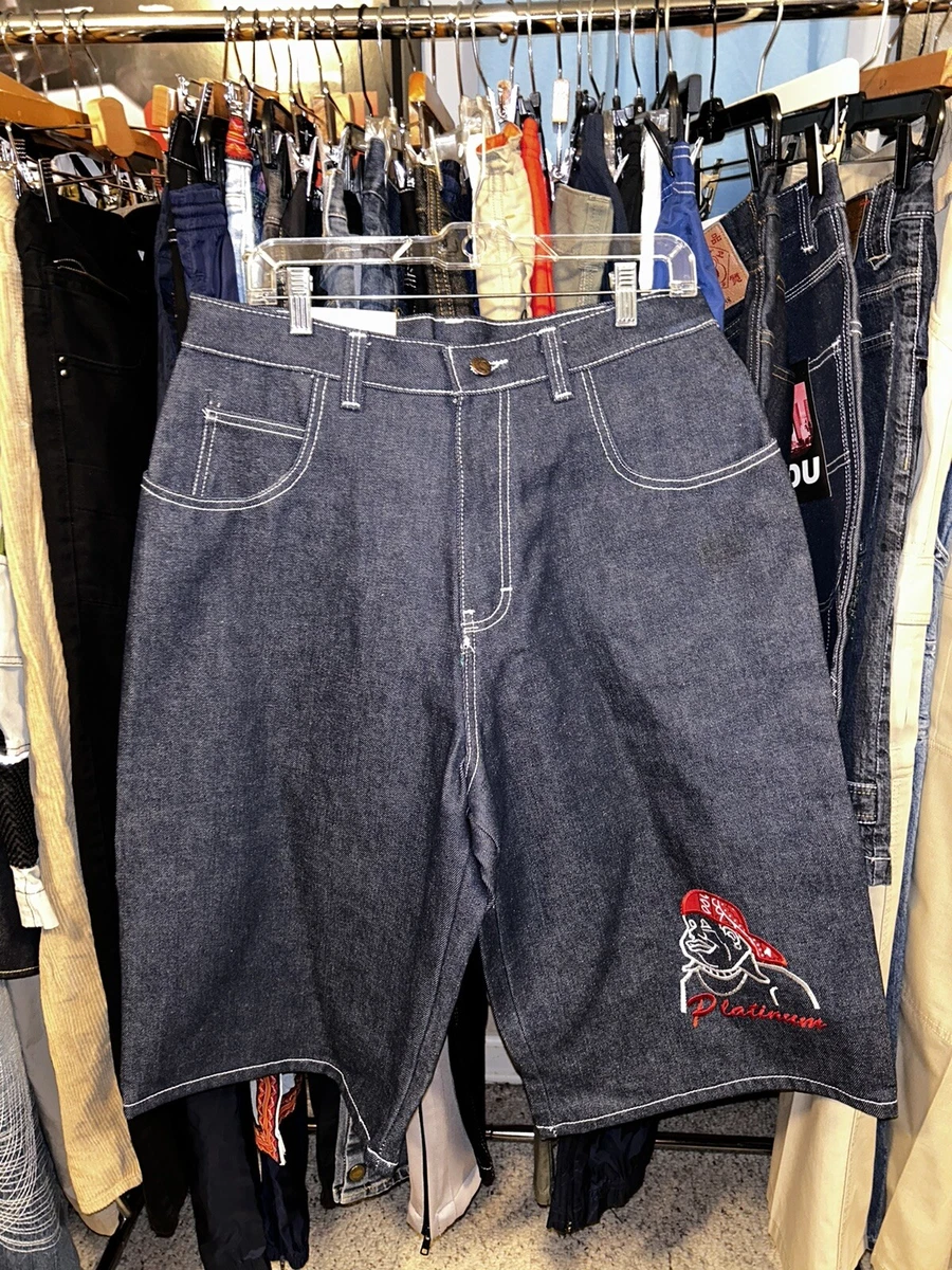 FUBU Platinum Vintage Fat Albert Carpenter Jean Shorts Mens 34