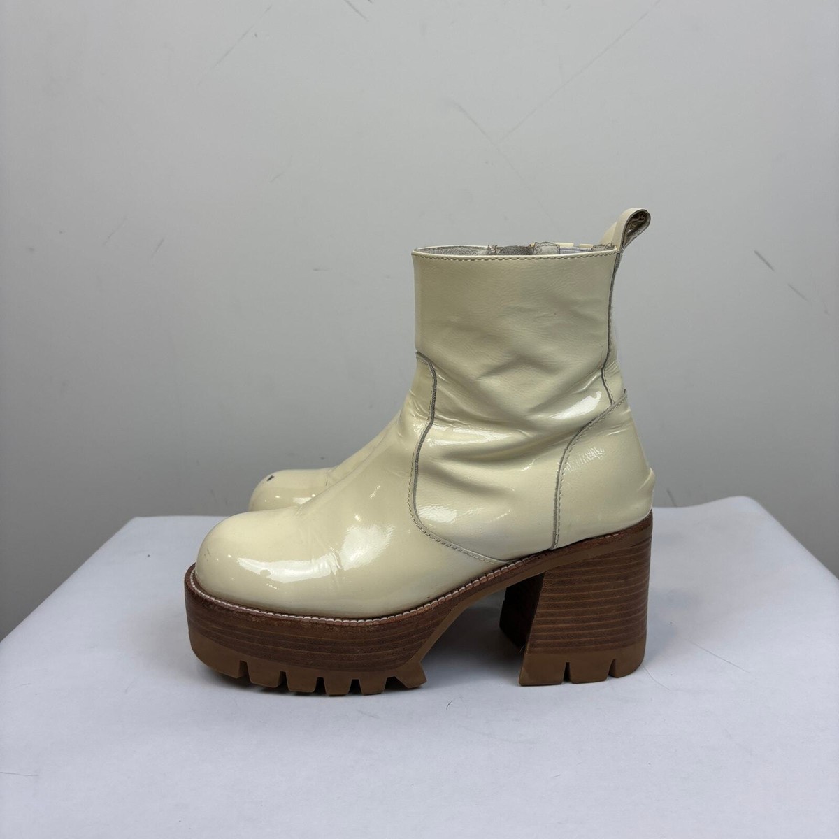 Jeffrey Campbell Quavo Ice Crinkle Chunky Platform Boots Women's