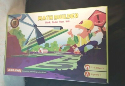 Logic Roots Math Builder Brettspiel Denken, Bauen, Planen, Gewinnen Neu Versiegelt Alter 8+