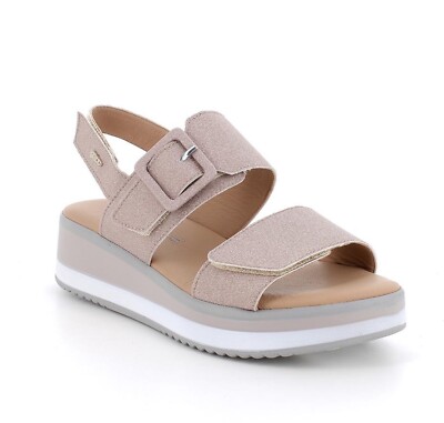Igi&co Sandalen 5685411 rosa Riemchen Keilabsatz 4,5cm Made in Italy LISTENRABATT