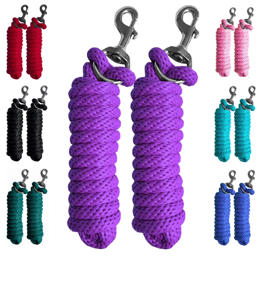Majestic Ally набор из 2 твердых поли свинцовых веревок для лошадей и домашнего скота — 10 футов длиной - Изображение 3 из 4