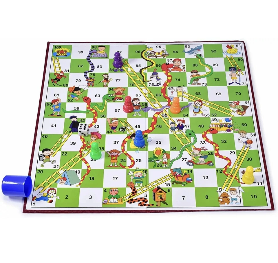 SNAKES AND LADDERS Family Board Game 🇬🇧Based - Image 3 of 3