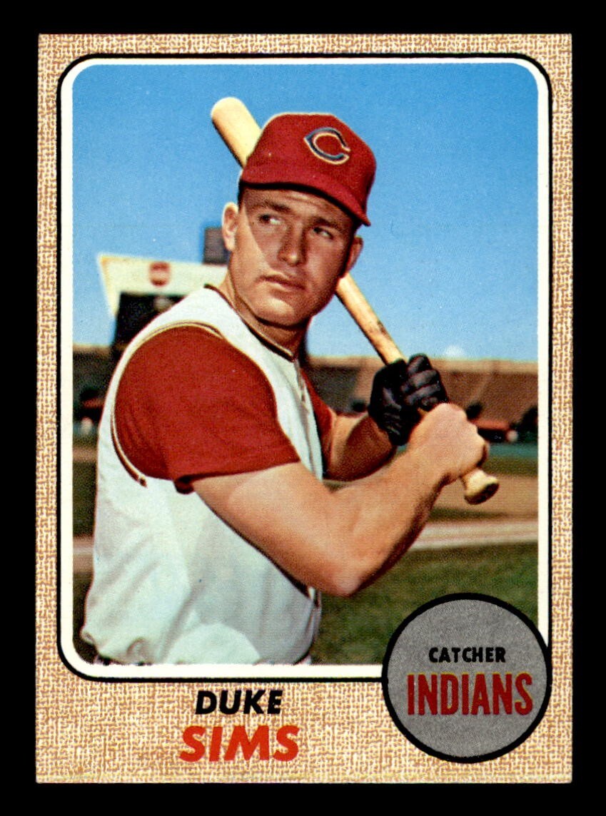 1968 Topps Baseball #508 Duke Sims NM/MT *d2