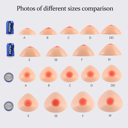 Triangle Silicone Breast Forms A-FF Cup Transgender Crossdresser Boobs Enhancers - Picture 42 of 54