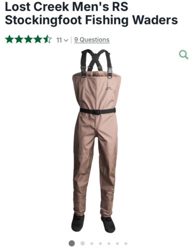 Lost Creek Mens RS Breathable Waders. Size Large