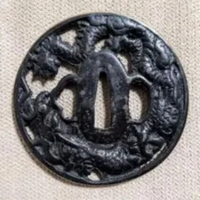 Japanese Tsuba　 Hand Guard Sword Samurai Katana Accessories