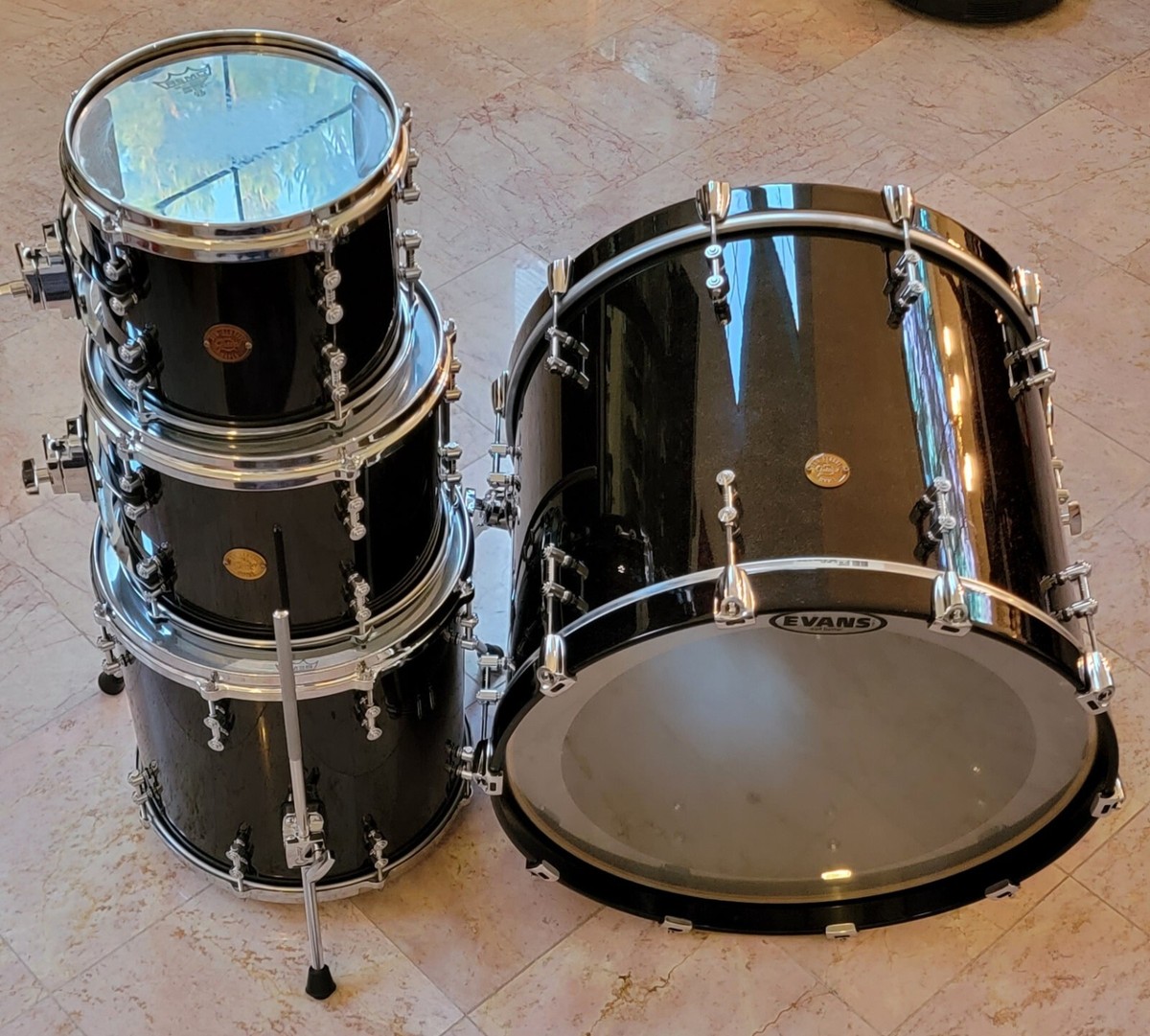 Gretsch New Classic Maple 5 Piece Shell Pack - Black Sparkle