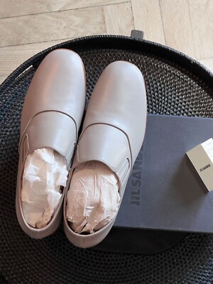 Jil Sander Schuhe, Leather, grey, italian   9,5 EU, 44 EU, Model: AM865307