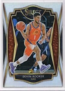 Devin Booker 2020-21 Panini Select Basketball Premier Level Silver Prizm