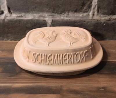 Vintage Schlemmertopf 836 W. Germany Clay Cooker Baker Roaster