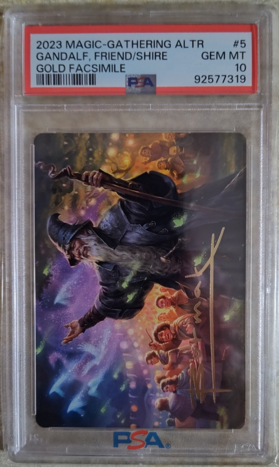 PSA 10 Magic The Gathering Lord Of The Rings Gandalf Friend Of The Shire #5 🔥🔥