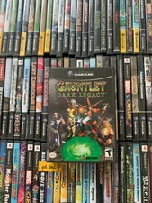 Gauntlet Dark Legacy Original Black Case + Artwork ONLY Gamecube OEM - NO GAME