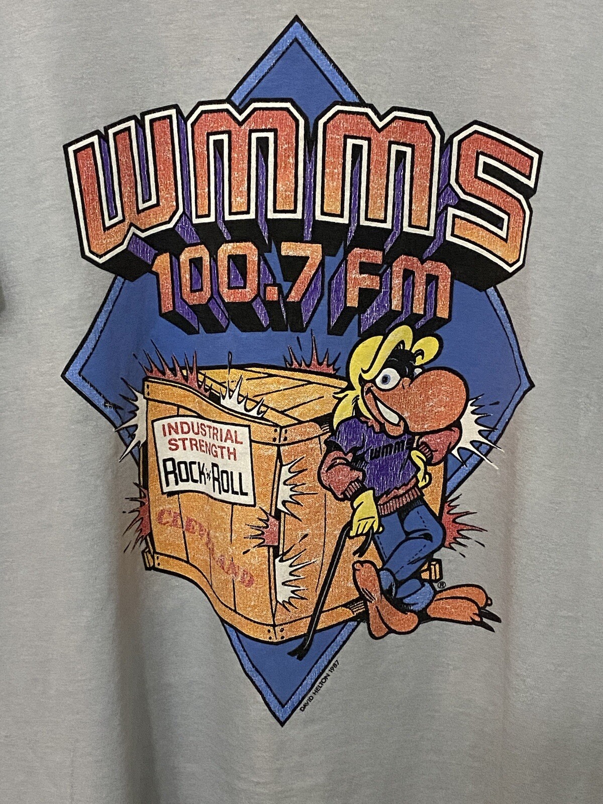 Vintage 1987 WMMS 100.7 FM T Shirt 100% Pure Cleveland Rock N Roll ...