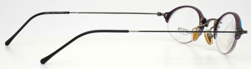 LANVIN 1278 003 Navy Unisex Oval Half Rim Eyeglasses 43-26-140 B:29 - Picture 6 of 15